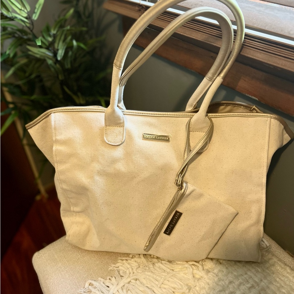 Ralph Lauren Cream Tote Bag